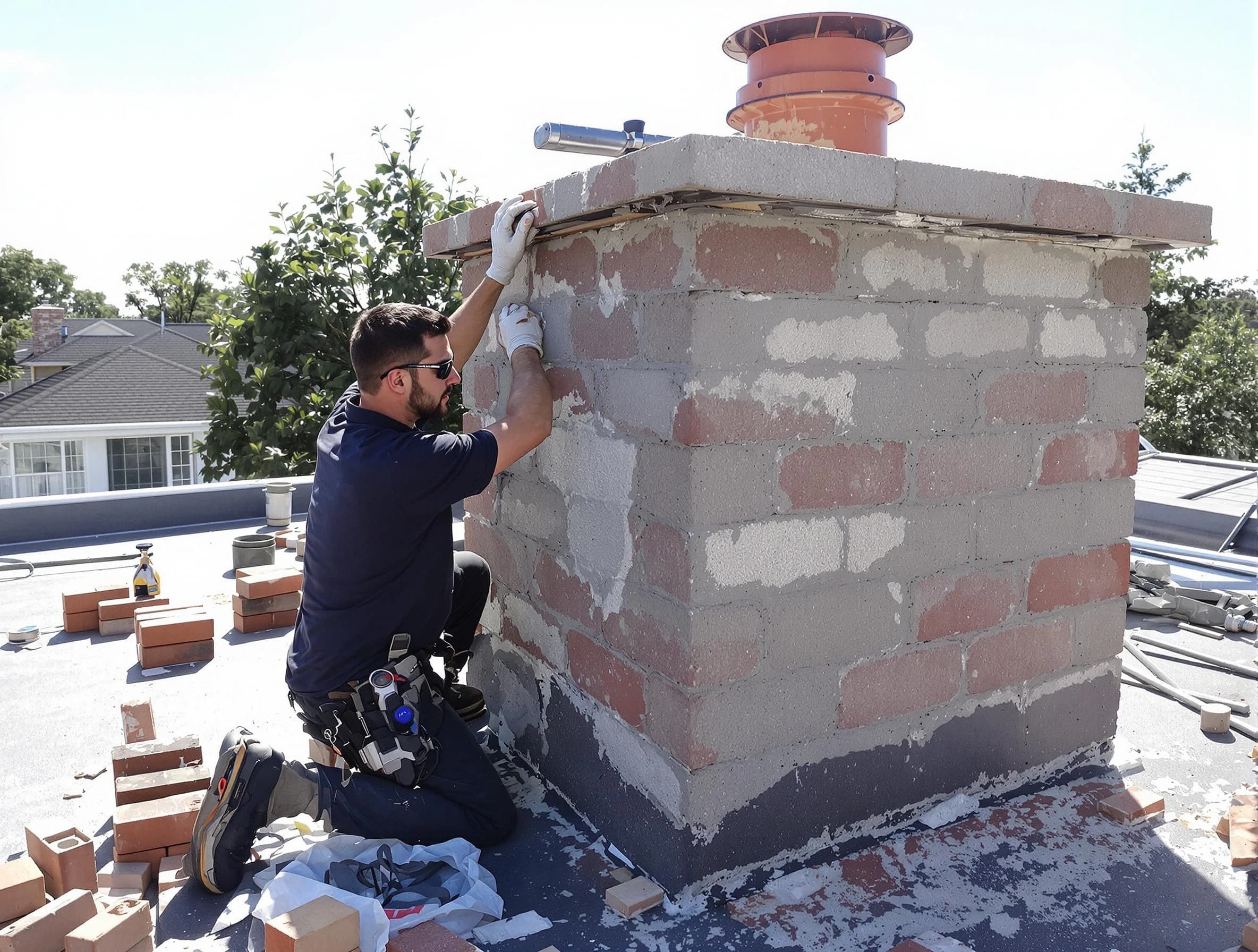 Advanced chimney repair process by Ashland Chimney Sweep in Ashland, VA