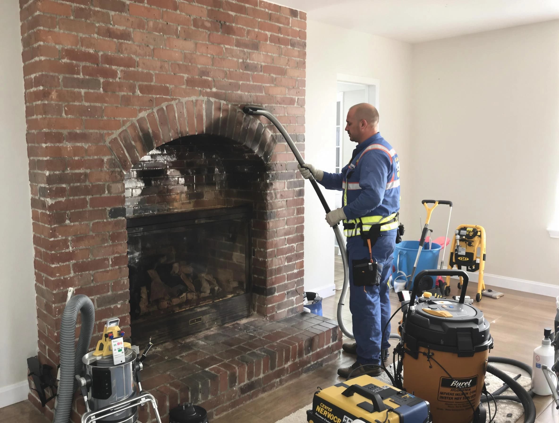 Ashland Chimney Sweep expert performing detailed chimney sweep in Ashland, VA