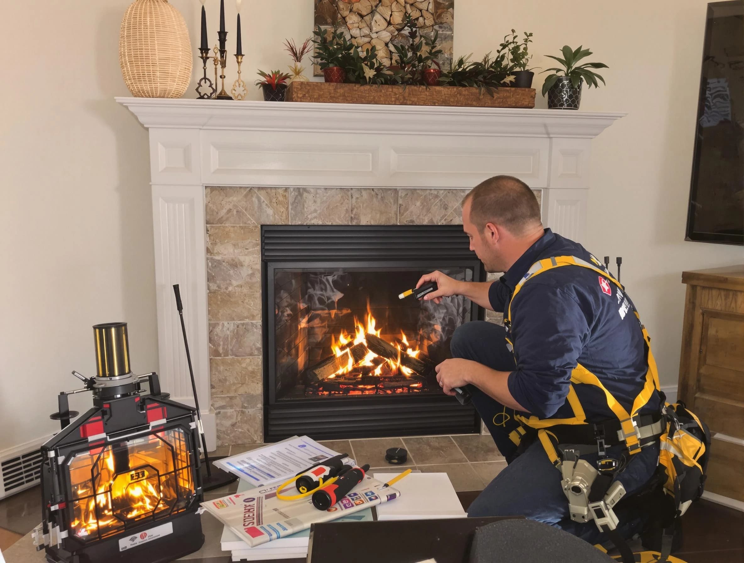 Safety-focused fireplace inspection by Ashland Chimney Sweep in Ashland, VA