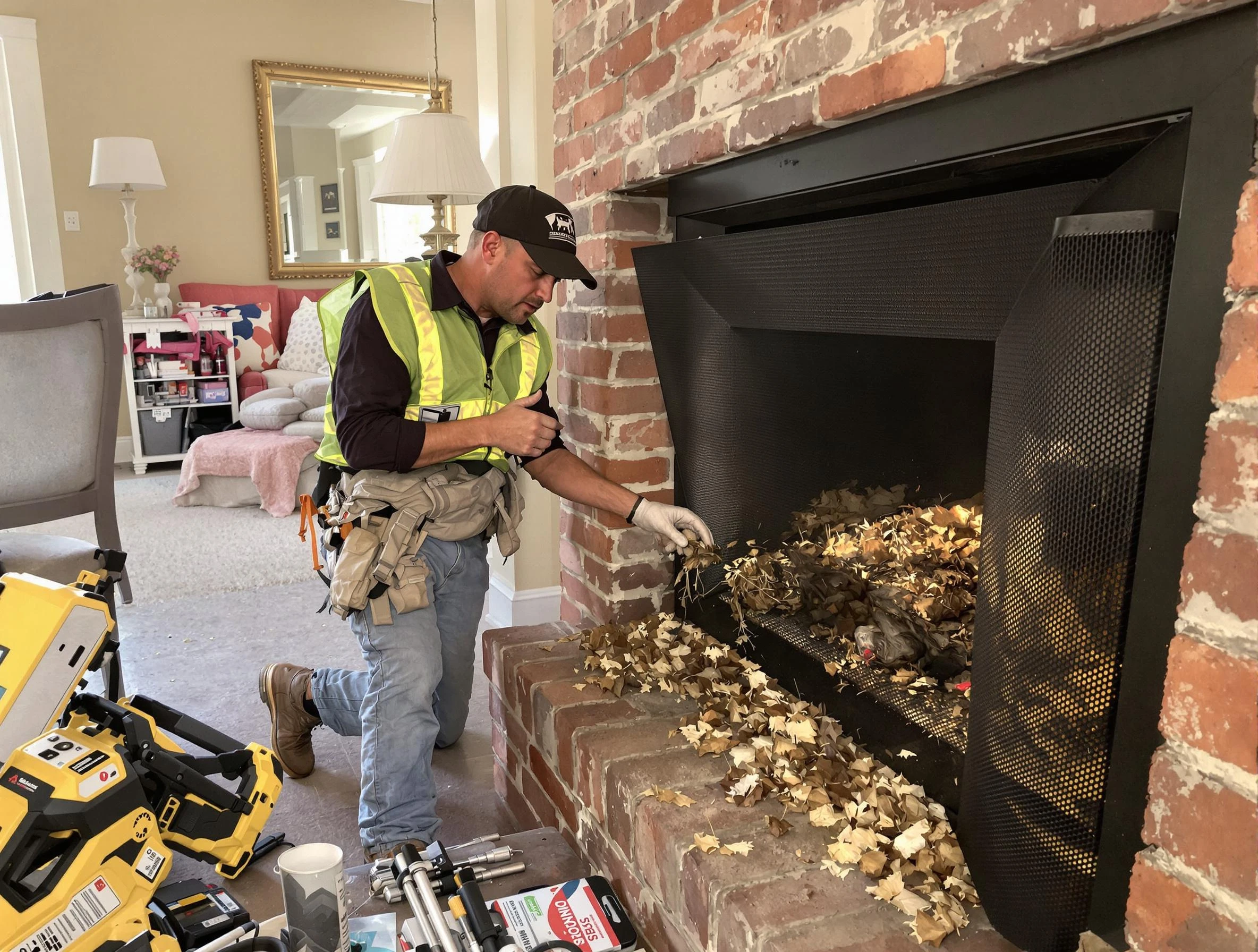 Safe screening installation by Ashland Chimney Sweep in Ashland, VA
