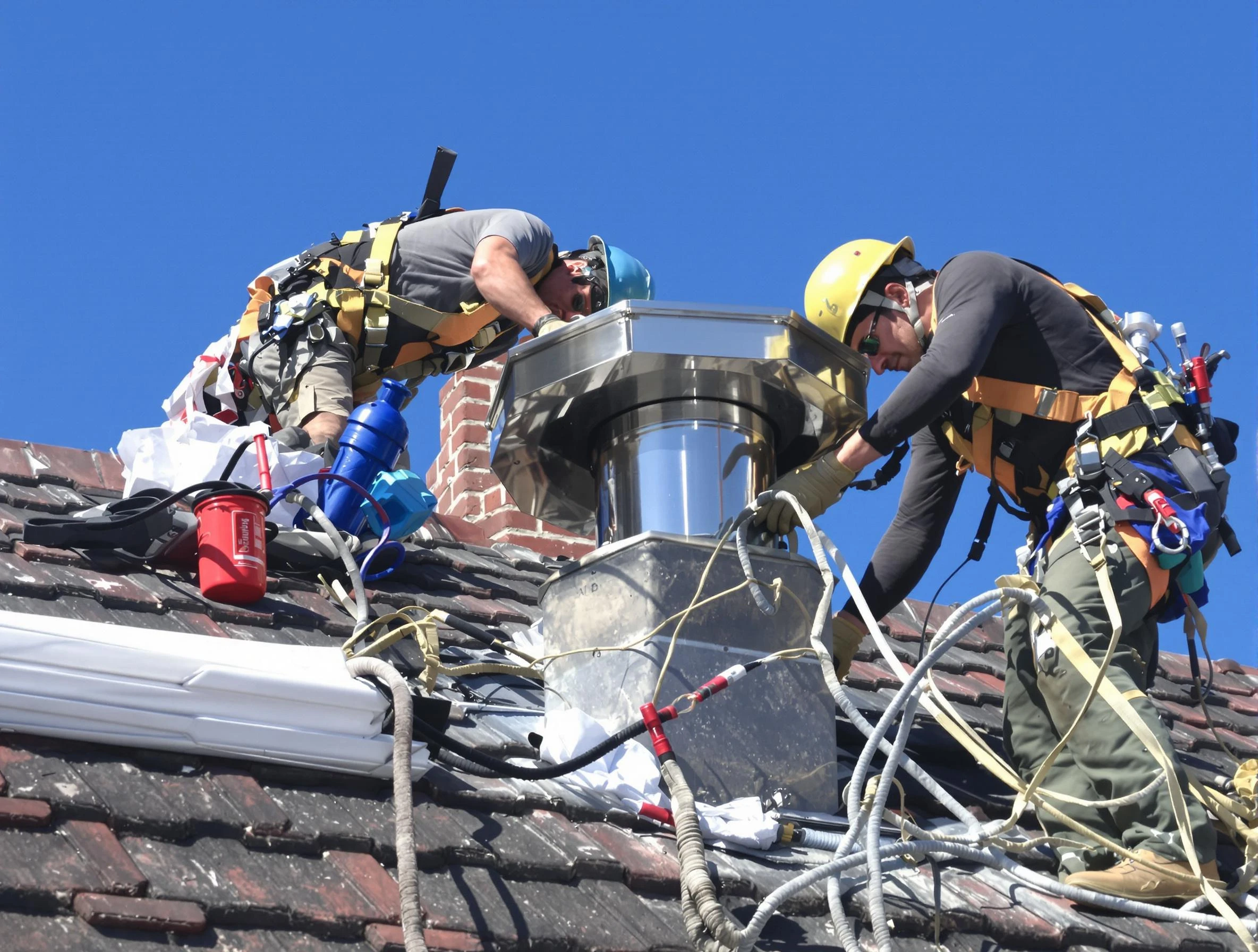 Protective chimney cap installed by Ashland Chimney Sweep in Ashland, VA